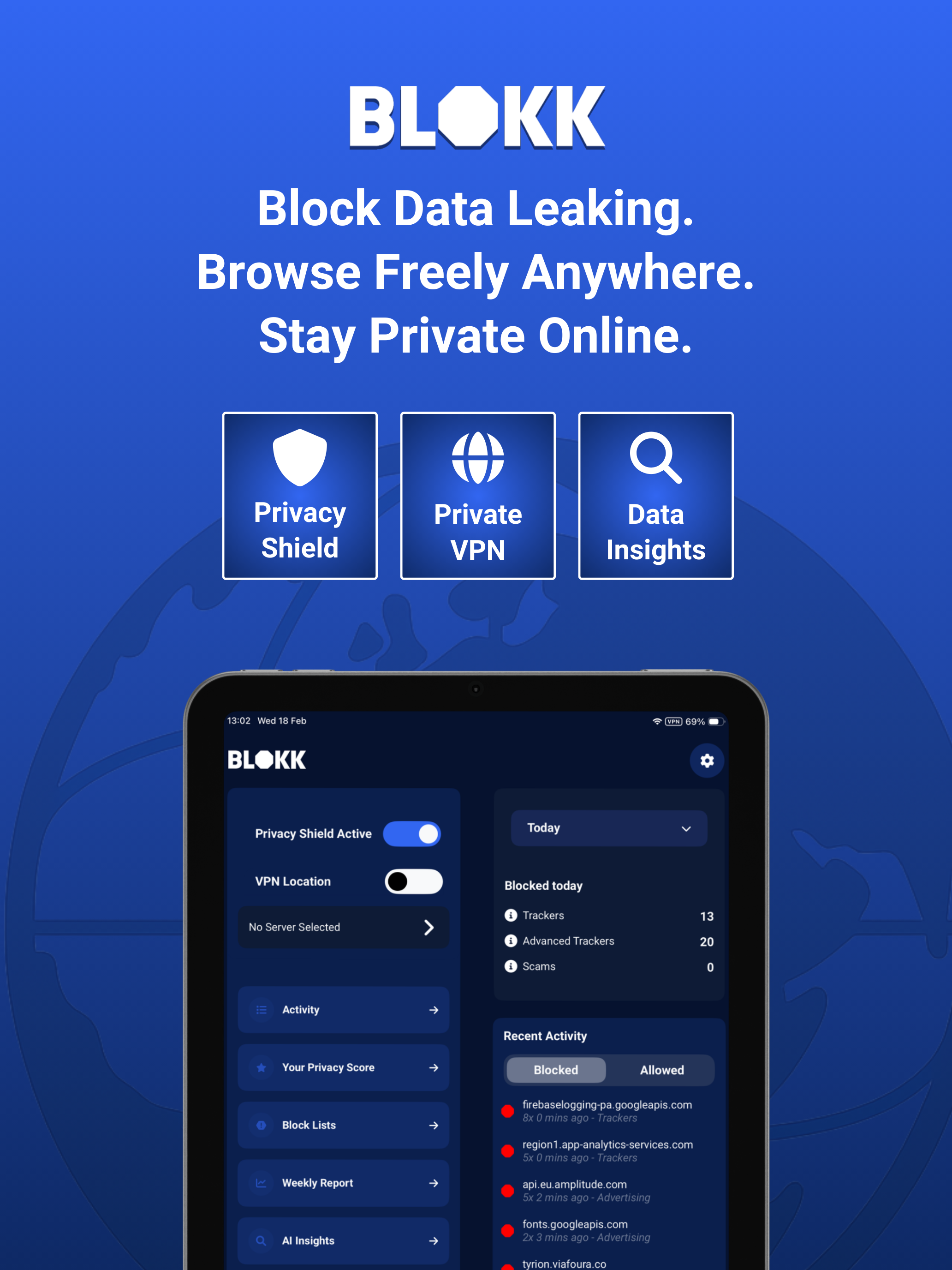 BLOKK: Privacy Shield & VPN