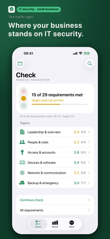 KMU Cyber-Audit Screenshot 1 of 5