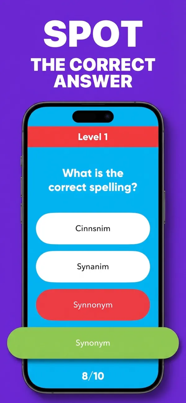 Screenshot #2 pour Spelling Test Quiz - Word Game