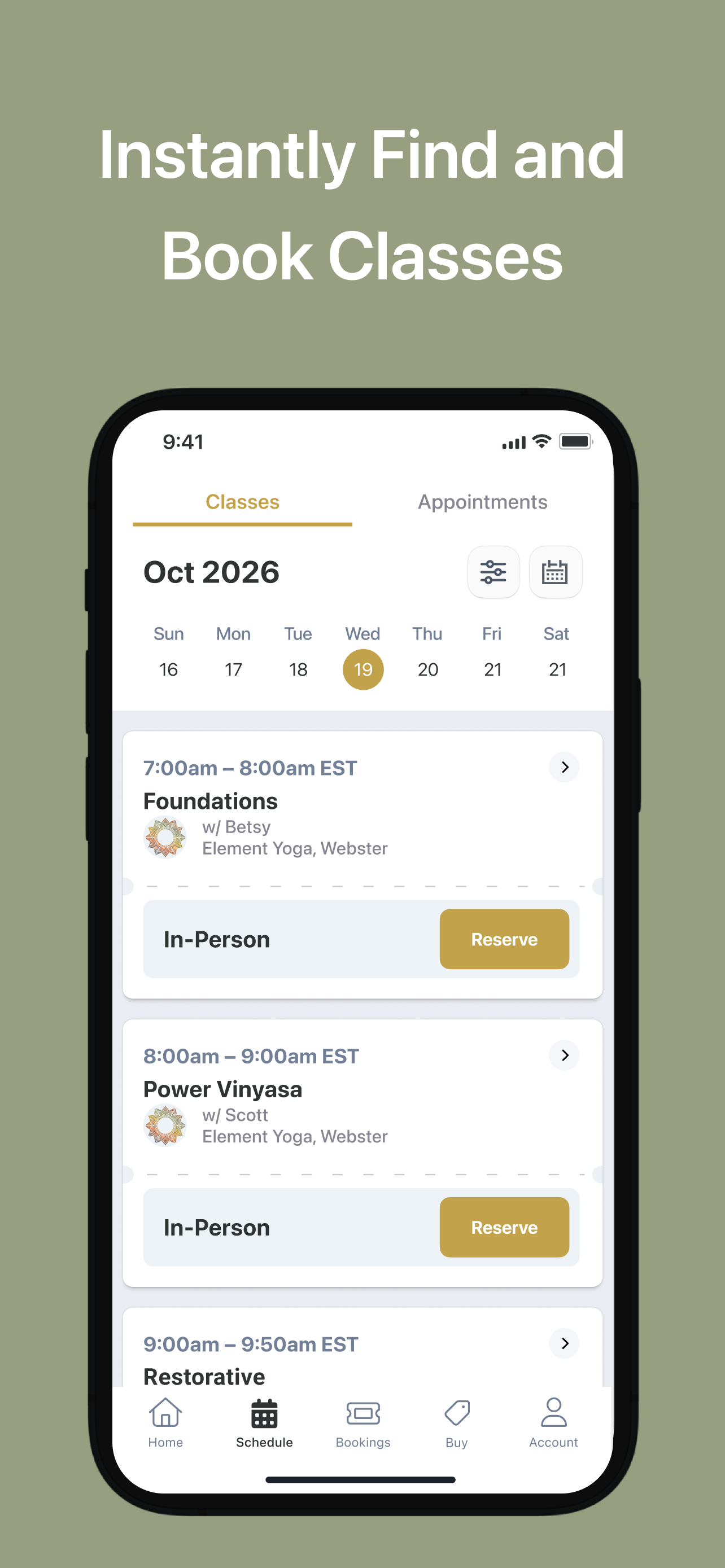 element yoga app screenshot 3