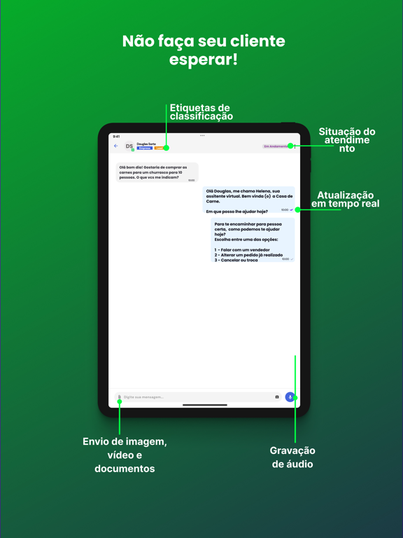 Startalk.crm iPad screenshot