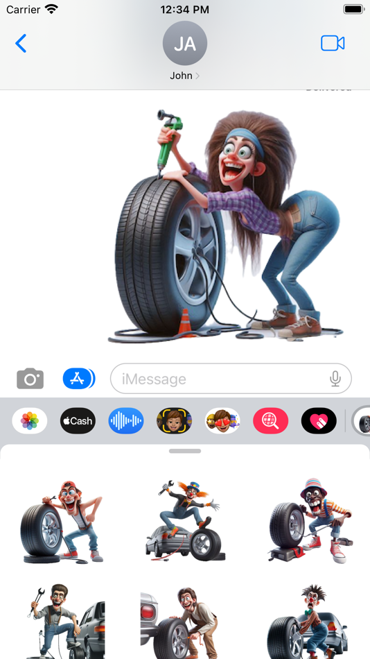 #5. Tyre Change Stickers (iOS) Podle: Paul Scott