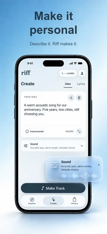 Riff: AI Music Generator screenshot 4 of 4