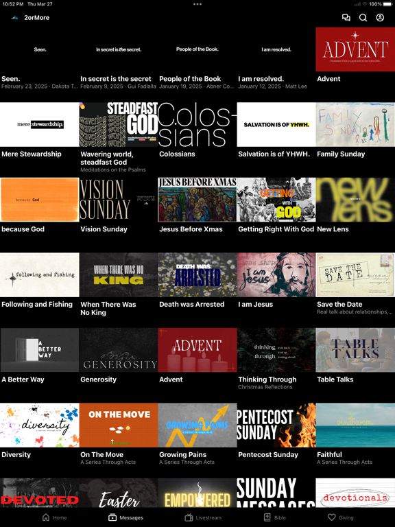 2 Or More Church iPad screenshot 2 - Education app