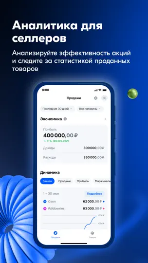 Скриншот Ozon Банк для бизнеса на iPhone 9