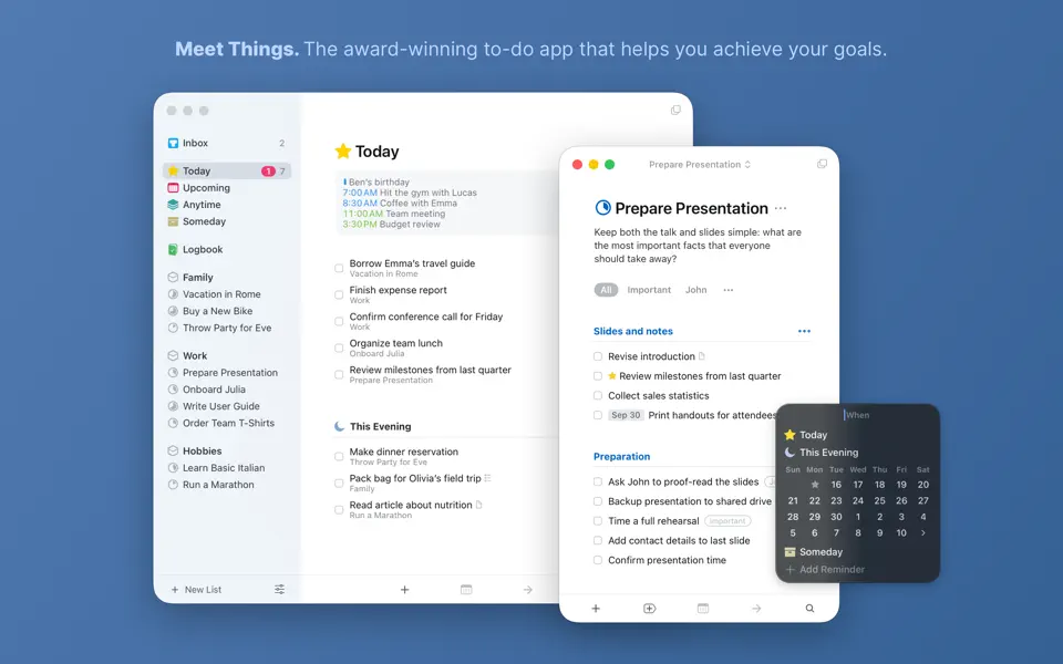 Screenshot 1 of Things 3.22.9