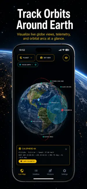 SkyLive: Satellite Tracker screenshot 1