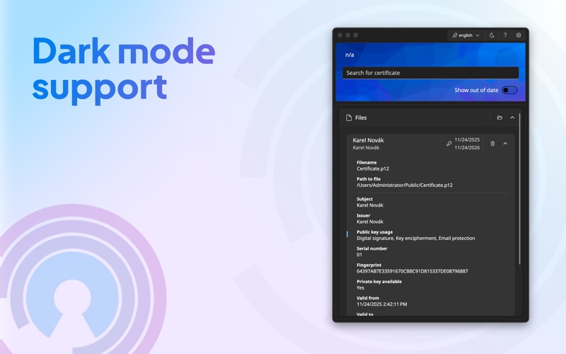 App screenshot