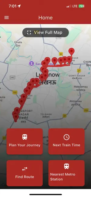 Lucknow Metro Timing & Route screenshot 1