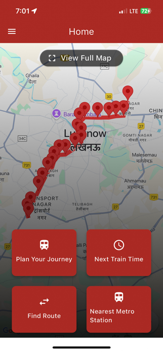 Lucknow Metro Timing & Route Screenshot 1 of 10