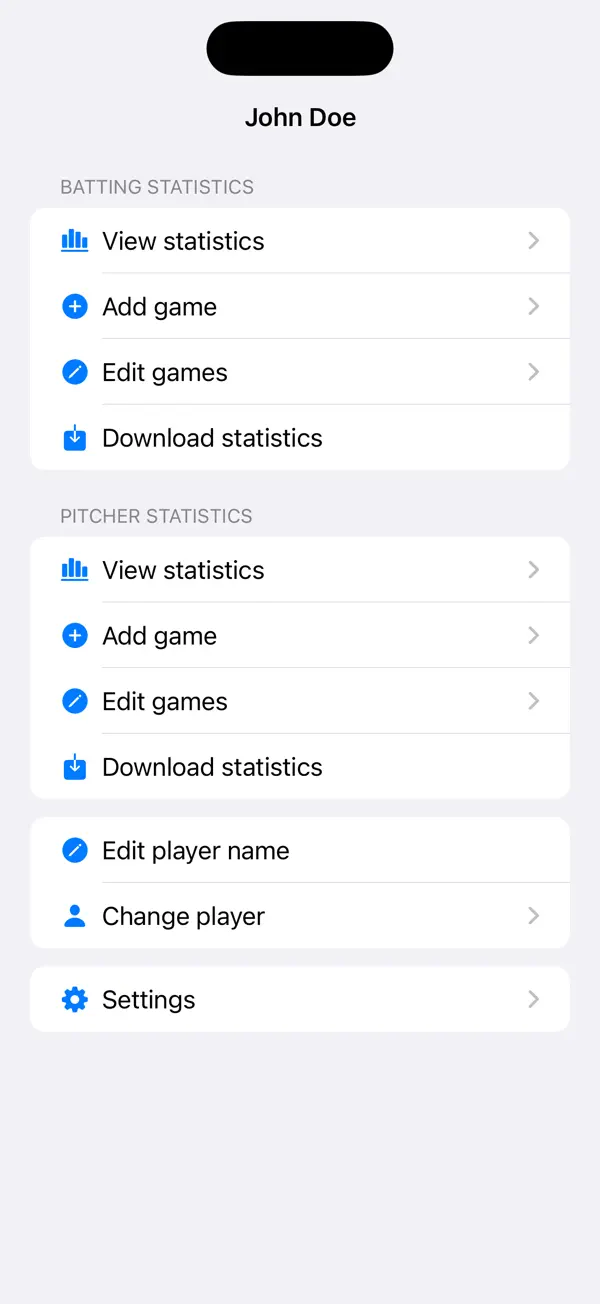 Screenshot #1 pour Baseballplayer Stats