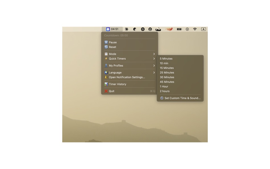 #2. MenuBar Timer Max (macOS) 게시자: Maksim Gerasymenko