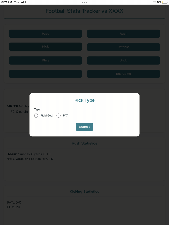Football Stat Tracker Pro