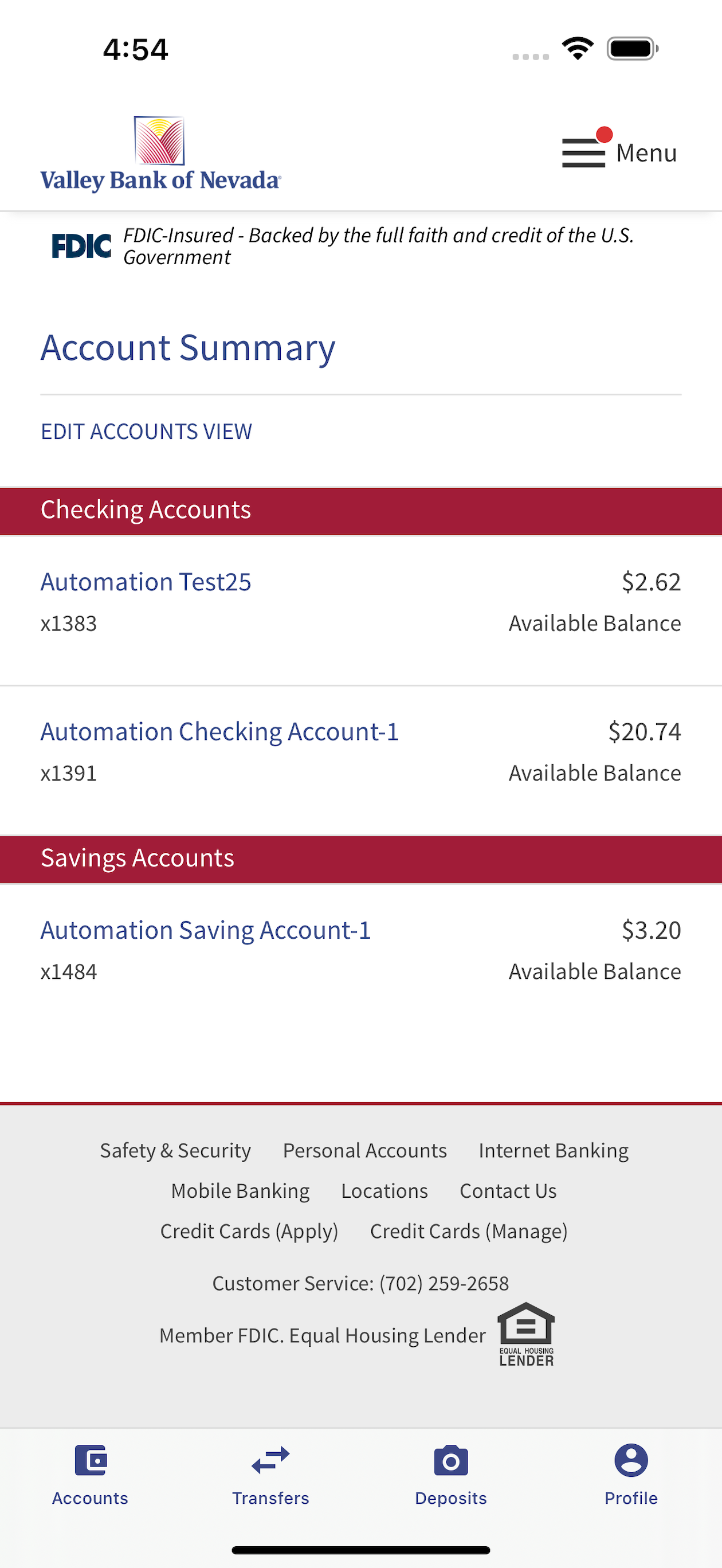 Valley Bank NV Mobile screenshot 3