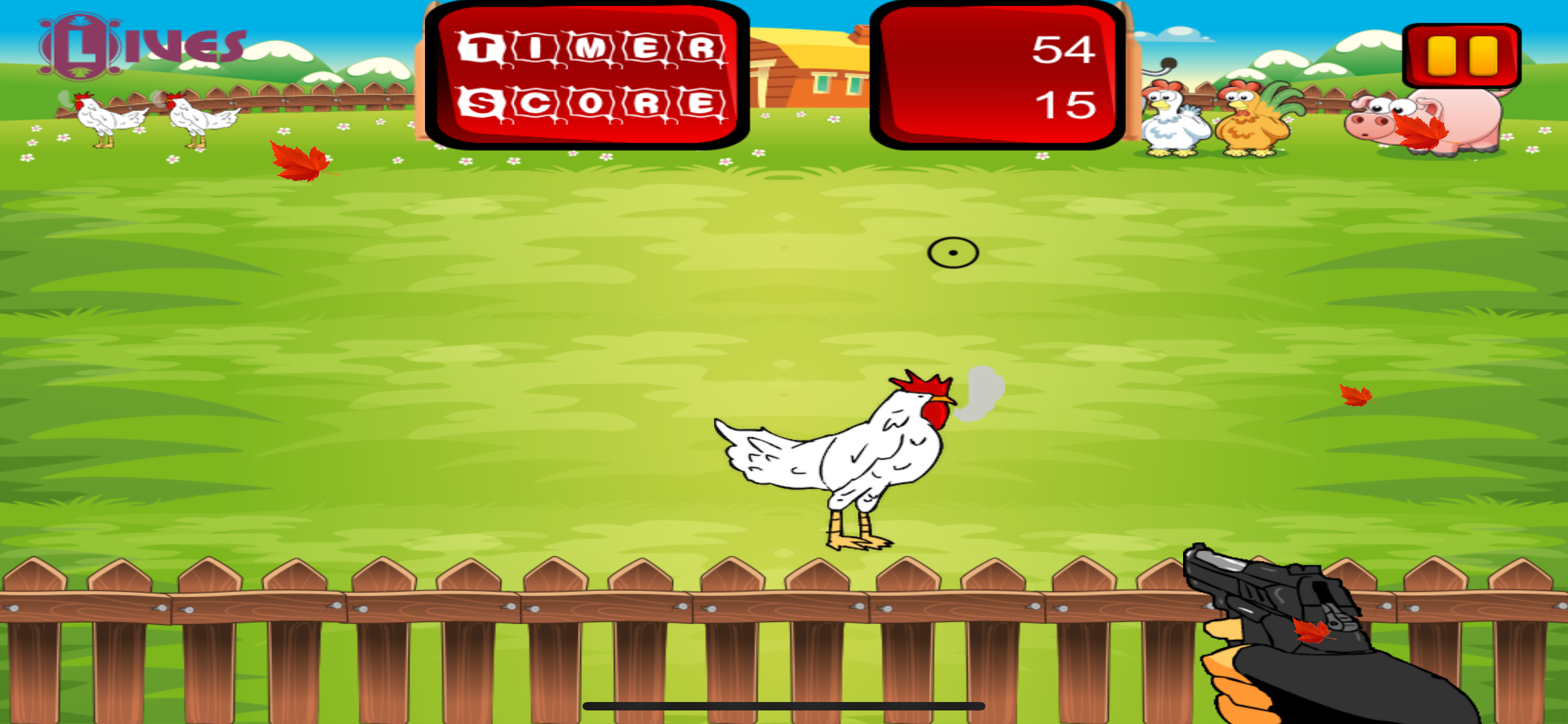 Run Chicken Run: Shooting Game