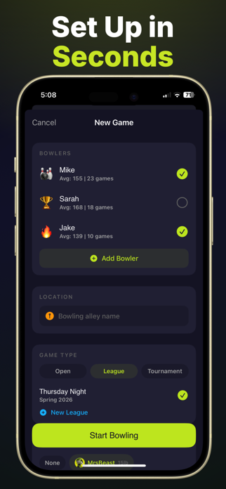 PinTracker: Bowling Scorer Screenshot 7 of 9