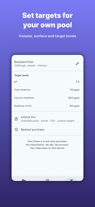 Pool Chem – Calculator & Log screenshot 3