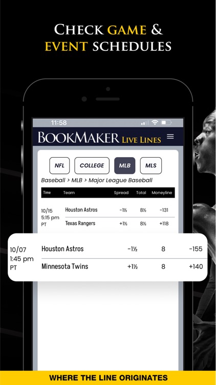 Bookmaker - Live Betting Odds