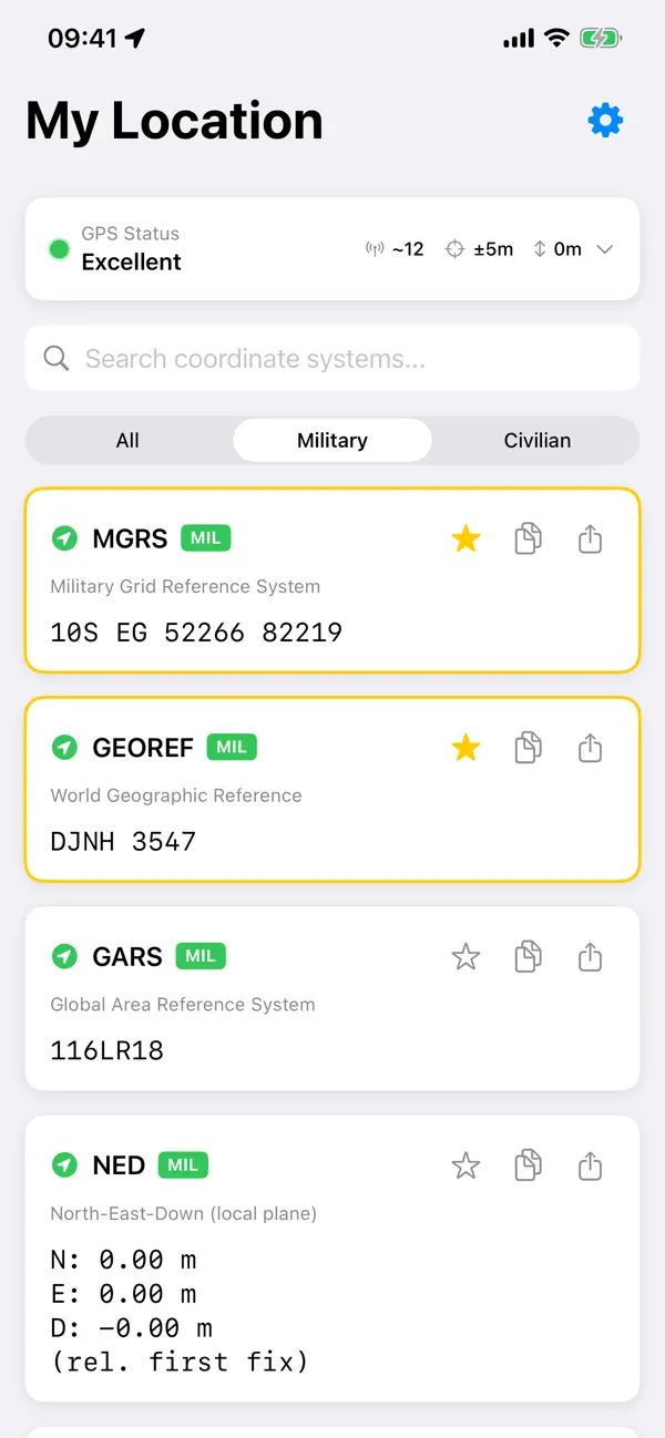 Screenshot #2 pour MyLoc - GPS Coordinates