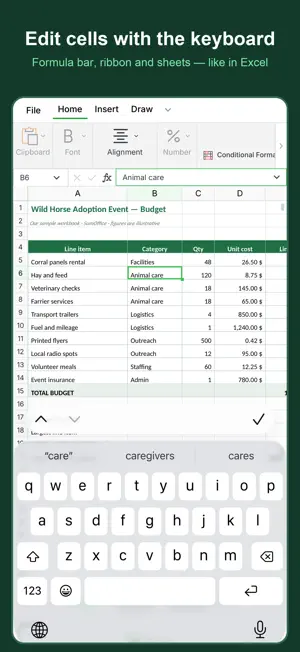 SumSheet XLSX Editor screenshot 2