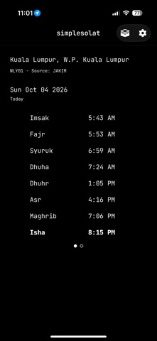 simplesolat - Waktu Solat Screenshot 5 of 5