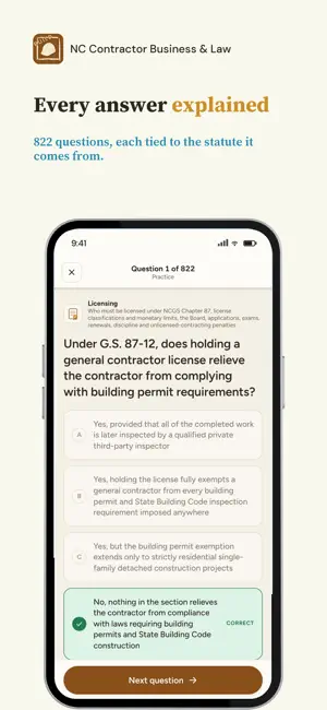 NC Contractor Business & Law screenshot 2