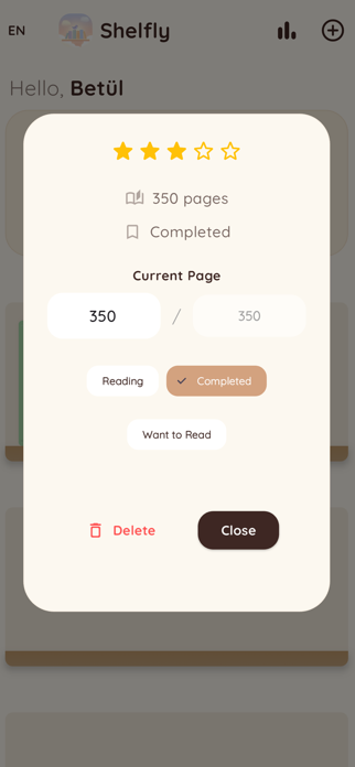 Shelfly – Cozy Reading Tracker Screenshot 6 of 7