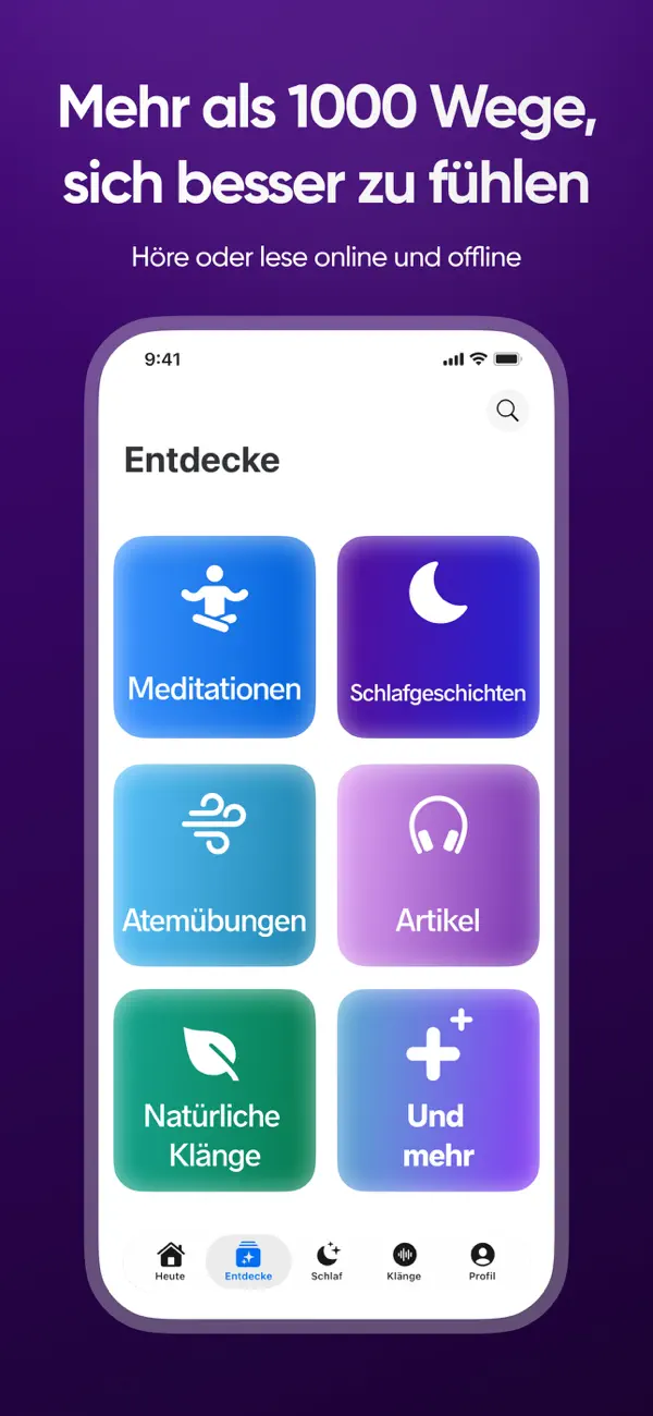 Meditopia: Meditation, Schlaf iPhone App Screenshot 3 – Gesundheit & Fitness