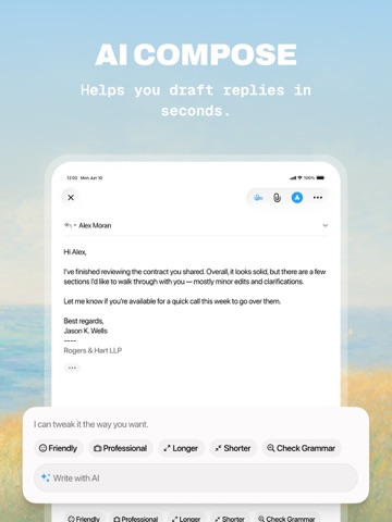 FiloMail - AI Email & Todo iPad screenshot