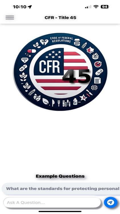 CFR AI - Title 45