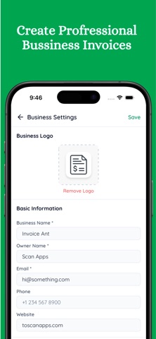 Business Invoice Maker - Quick Screenshot 4 of 6