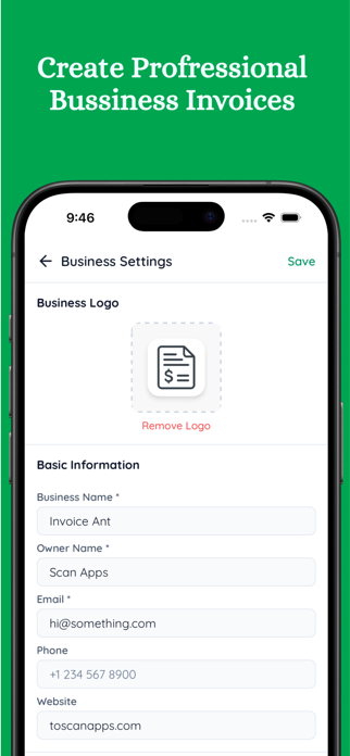 Business Invoice Maker - Quick Screenshot 4 of 6
