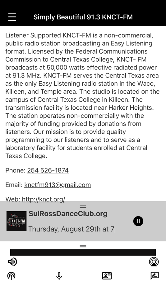 #3. KNCT Radio (iOS) Podle: CENTRAL TEXAS COLLEGE