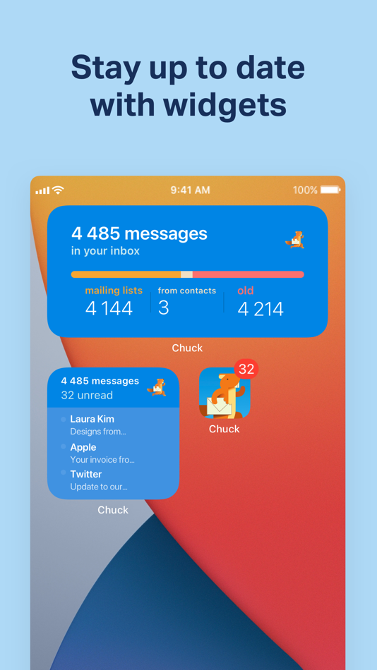 #9. Chuck – Smarter Email with AI (iOS) De: 410 Labs