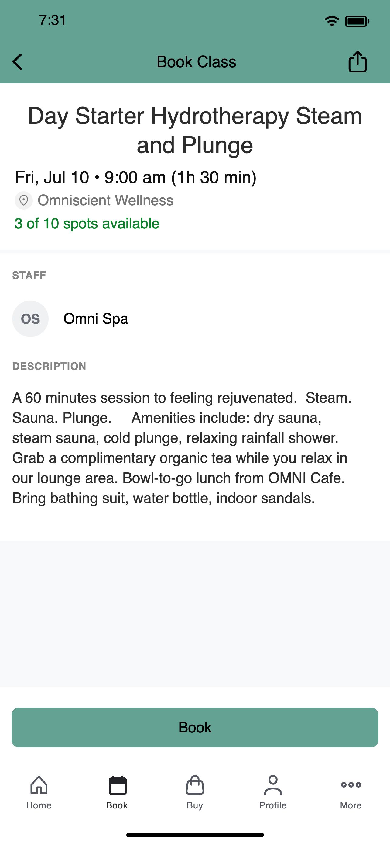 Omniscient Wellness Spa screenshot 3