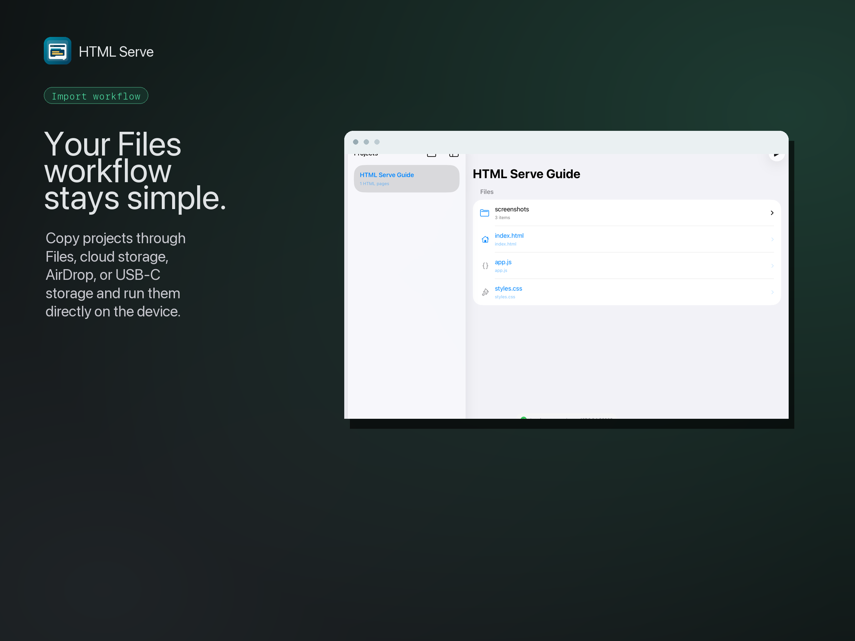 HTML Serve screenshot 6
