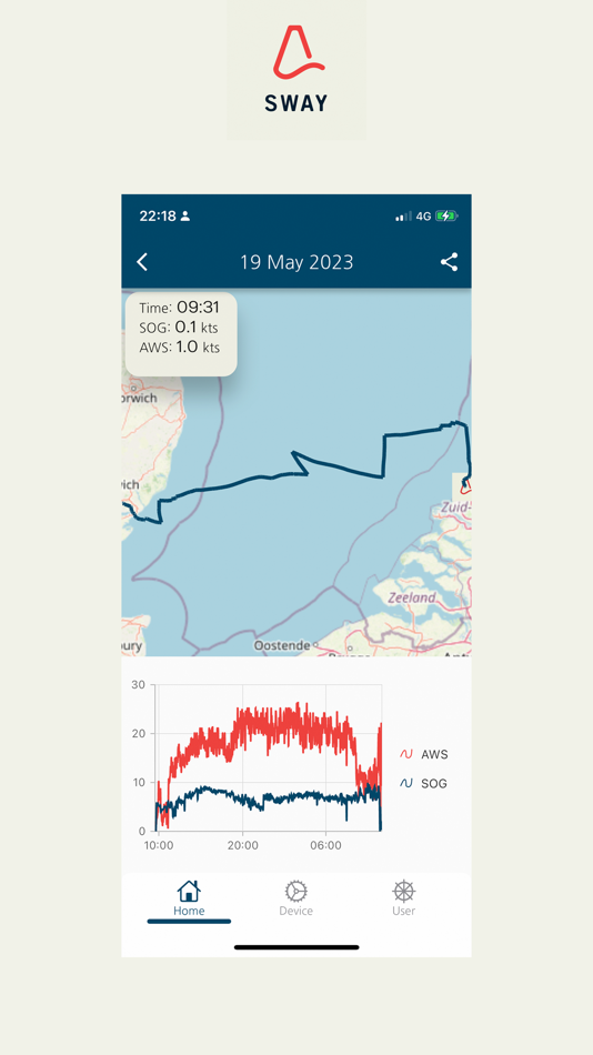 Sway Sailing (iOS) Podle: Skysense B.V.