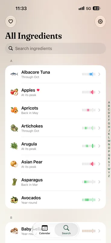 Peach & Pea: Seasonal Produce screenshot 2 of 10