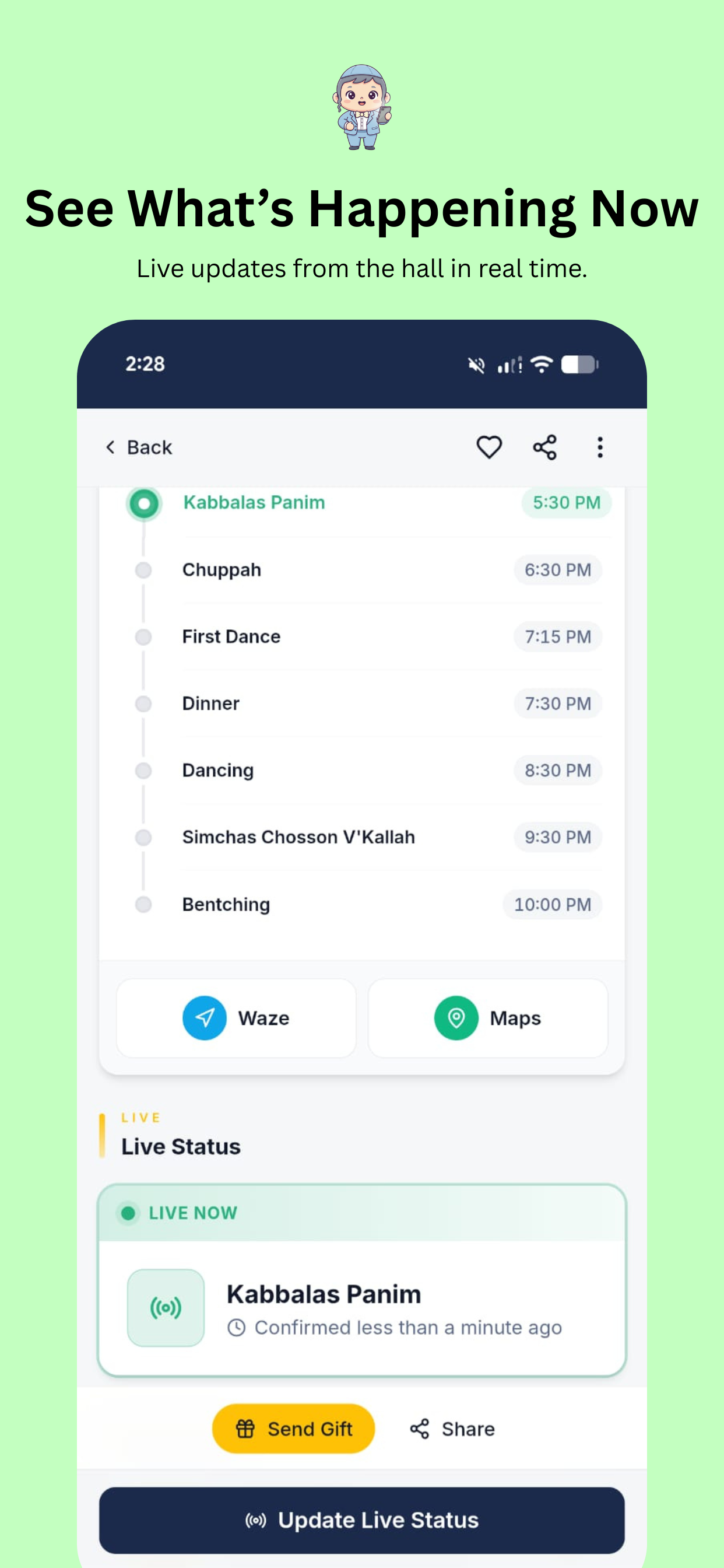 Simcha Tracker