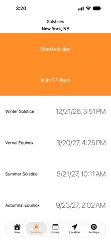 Sunrise Sunset Times App Store screenshot 6
