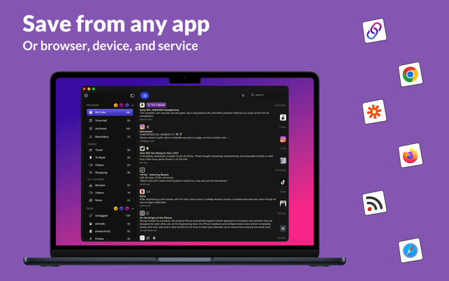Plinky: Save & Bookmark Links Screenshot