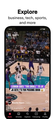 NewsReels - Top news videos iPhone screenshot