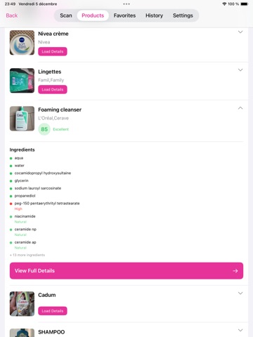 INCIScan – Cosmetic & Beauty iPad screenshot