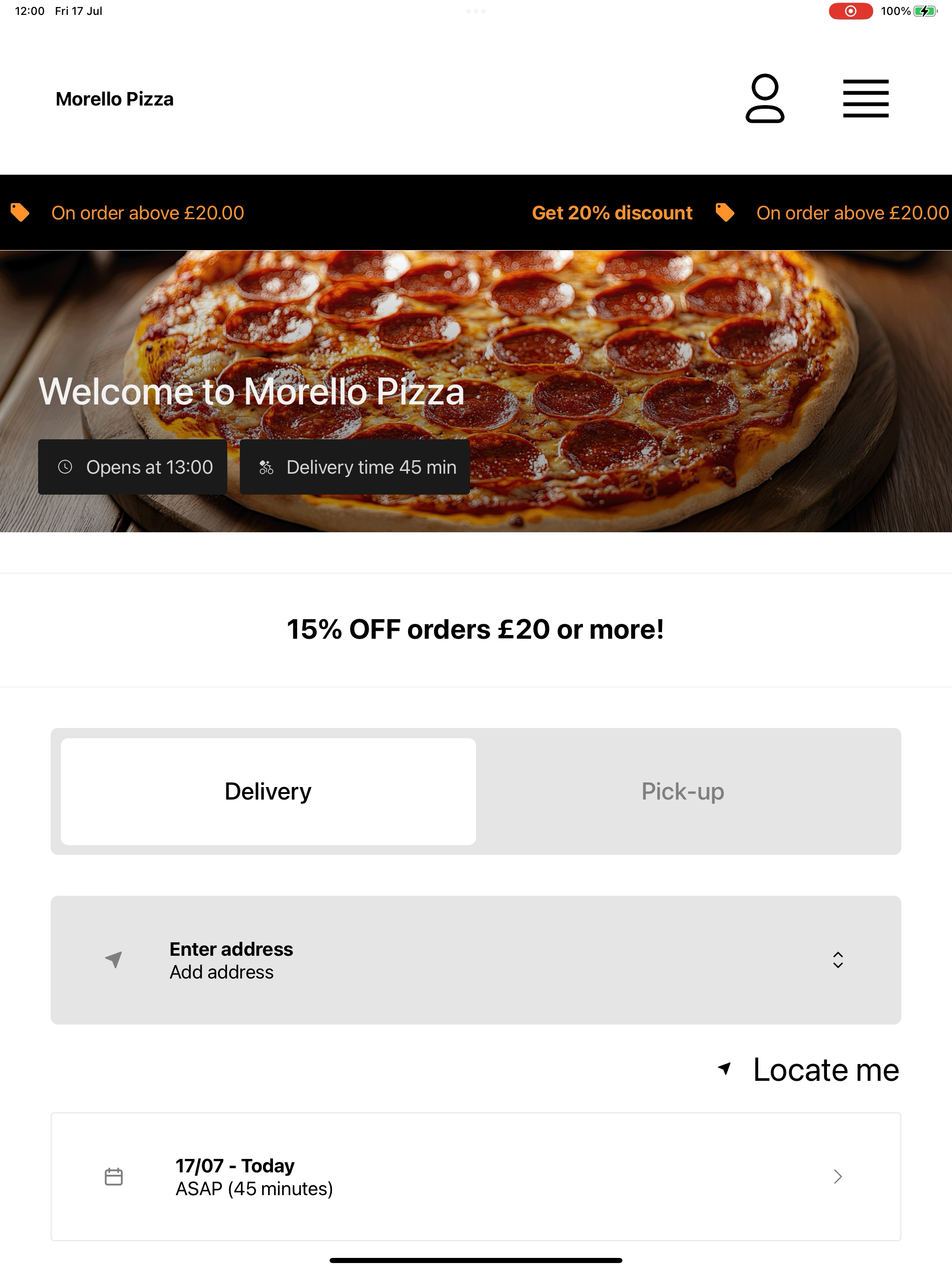 Morello Pizza UK screenshot 10