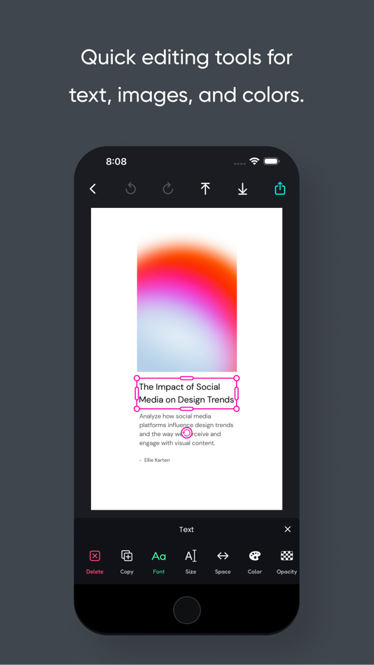 #9. Recty: Social Post Design (iOS) 由: The Visualization
