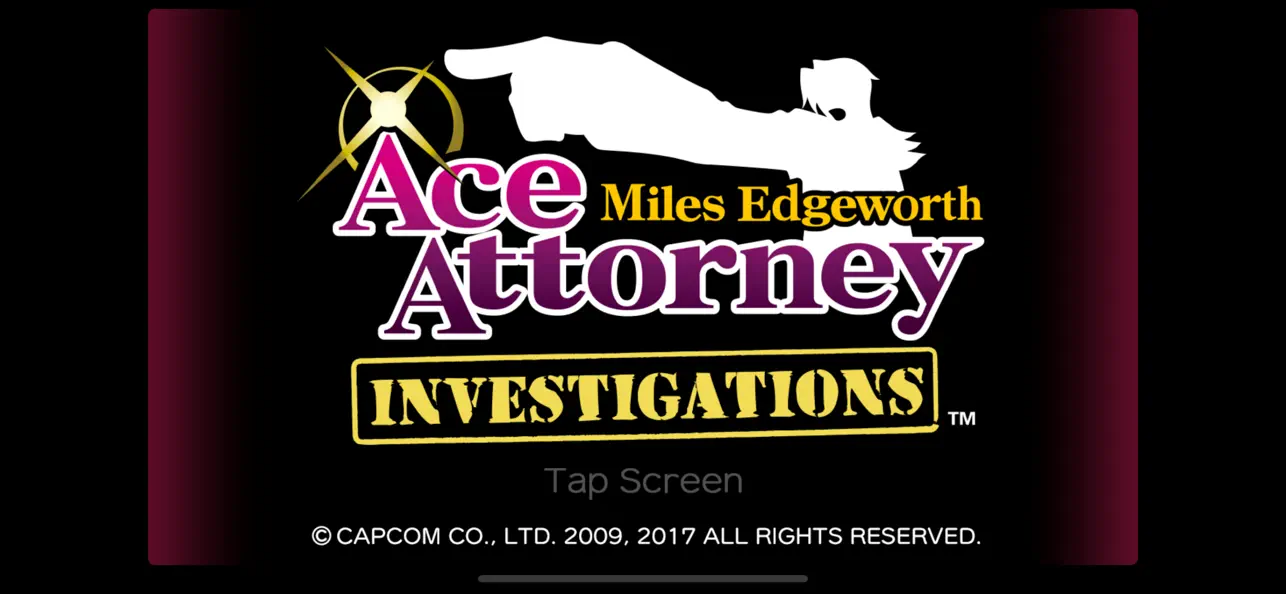 #1. Ace Attorney INVESTIGATIONS (iOS) Podle: CAPCOM