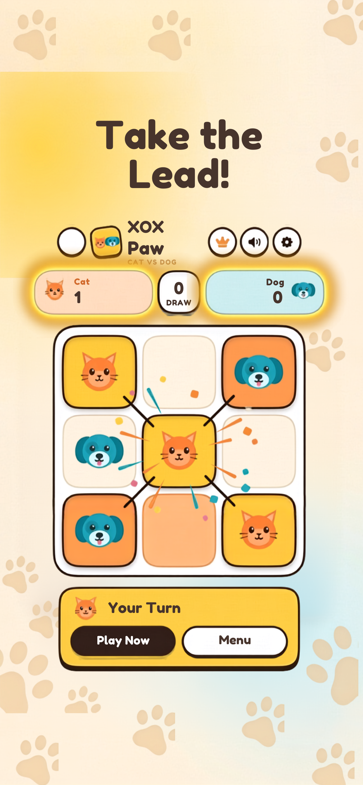 XOX Paw: Tic Tac Toe 2 Player screenshot 6