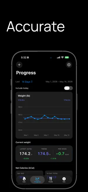 CalorieCalc - Averaging screenshot 3