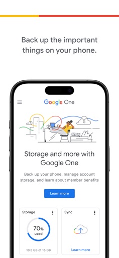 Google One screenshot