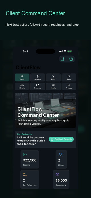 ClientFlow Command Center Screenshot 1 of 10